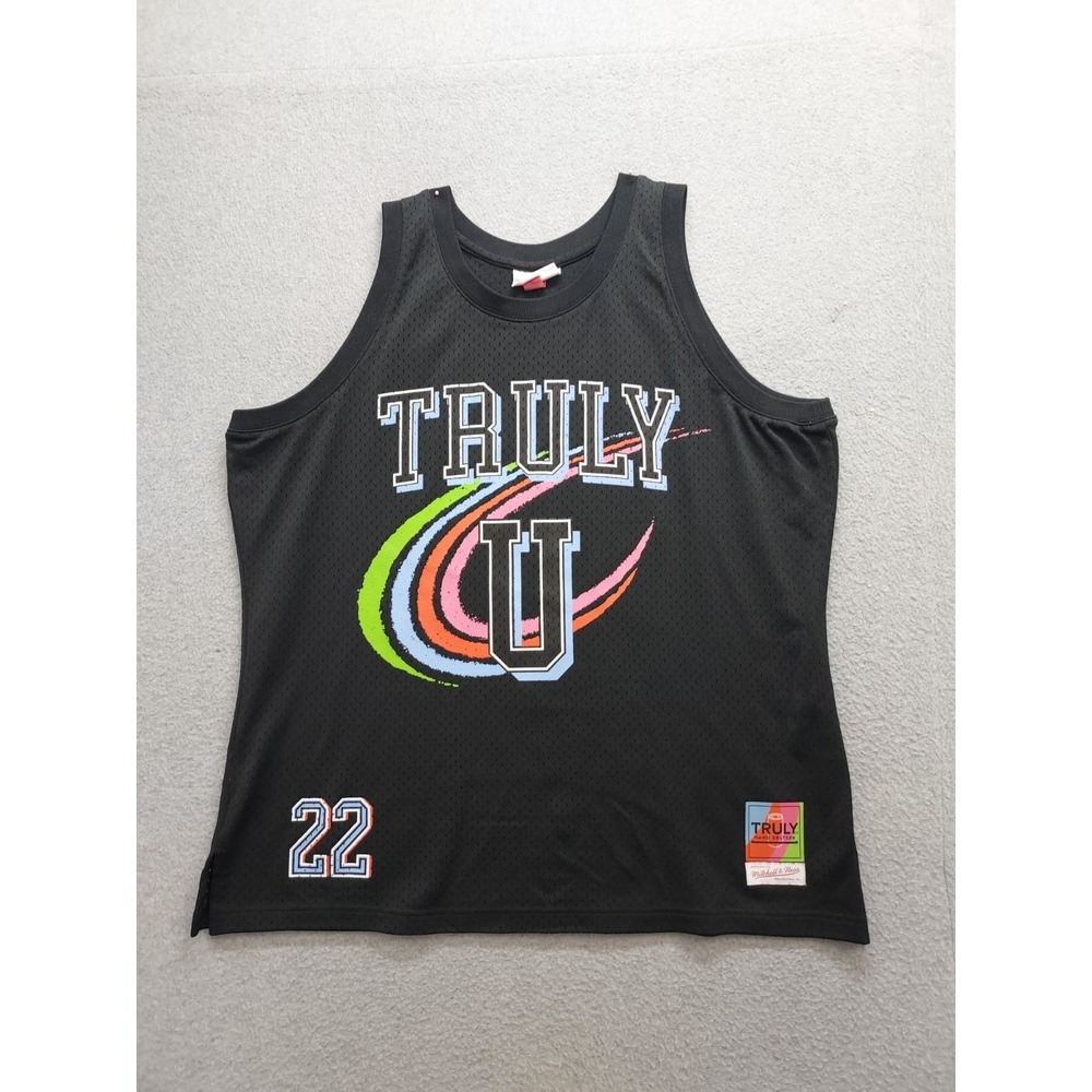 Mitchell & Ness Philadelphia Men Basketball Jersey XL Black Sleeveless ‎ Active